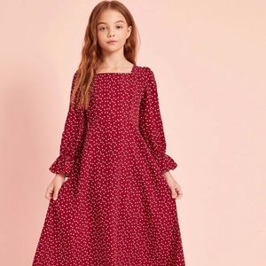 Red/white girls dress from Shein
